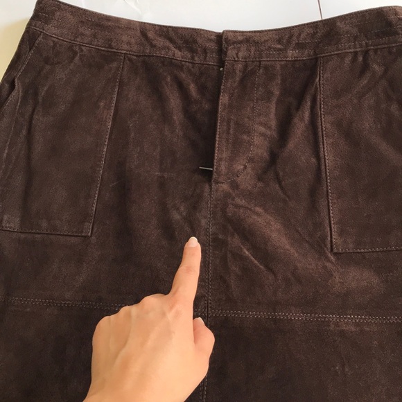 Violeta by Mango Genuine suede skirt - Picture 7 of 8